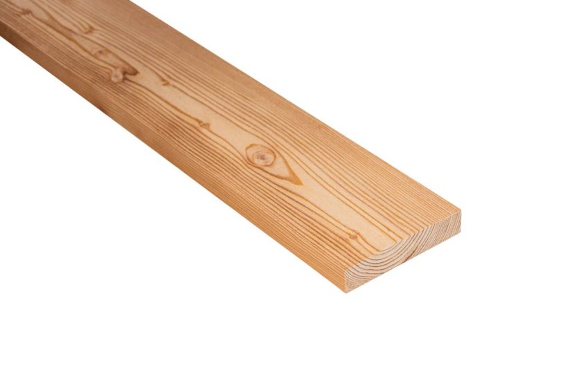 Fasádové prkno – Slezský modřín hoblované prkno A/B, 19×100 mm