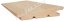 Fasádové prkno – Smrk Cono A/B hoblované, 26×146 mm - Délka: 4200 mm