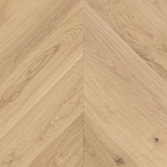 Dřevěná podlaha - Artisan - Chevron - Bretagne - Bílý olej