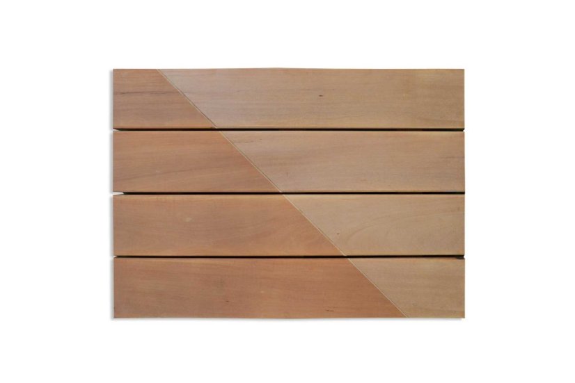 Terasové prkno - Garapa, hladké, 22x145 mm - Délka: 2135 mm