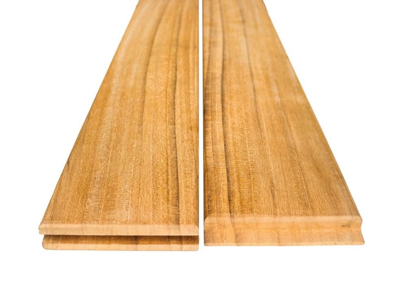 Terasové prkno - Teak P+D, hladké, 20x90 mm - Délka: 1000 mm