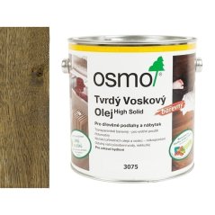 3075 OSMO Tvrdý voskový olej barevný Černý