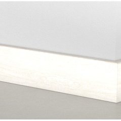 Soklová lišta PEDROSS 16x60 Cubica - Bianco Oak, kartáč lakovaný
