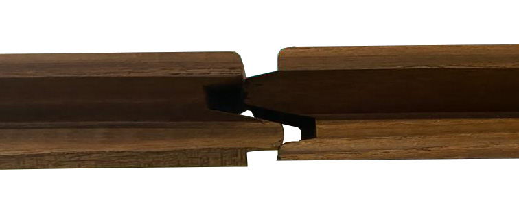 Terasové prkno - Thermo jasan Clip, hladké, 20x115 mm - Délka: 1100 mm