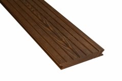 Terasové prkno - Thermo jasan Clip, hrubě drážkované, 20x140 mm