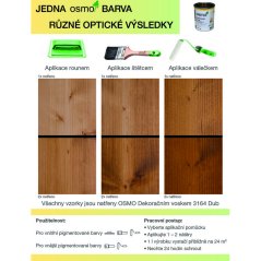 3164 OSMO Dekorační vosk transparentní Dub