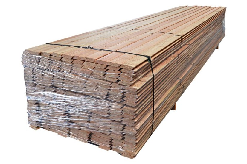 Fasádové prkno – Slezský modřín Raute, 24×100 mm